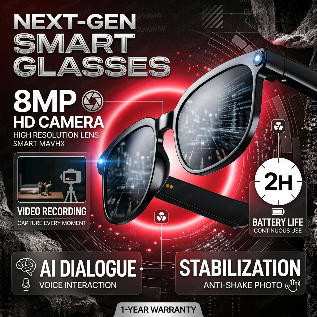 Audio Hd Music - Wireless Smart Camera Glasses 1080P HD