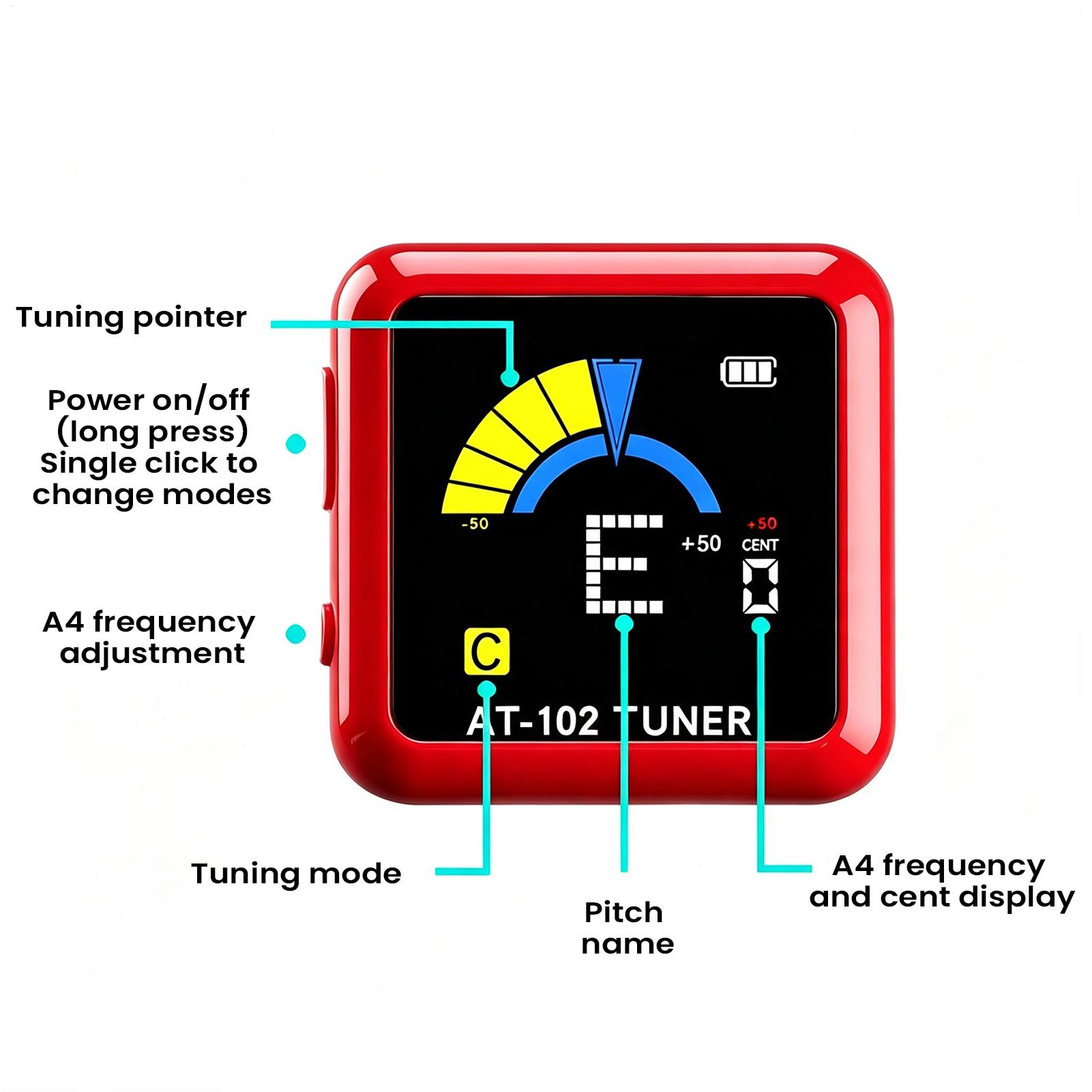Guitar Tuner Clip Rechargeable - Guitar Tuner Clip ulasan dan harga