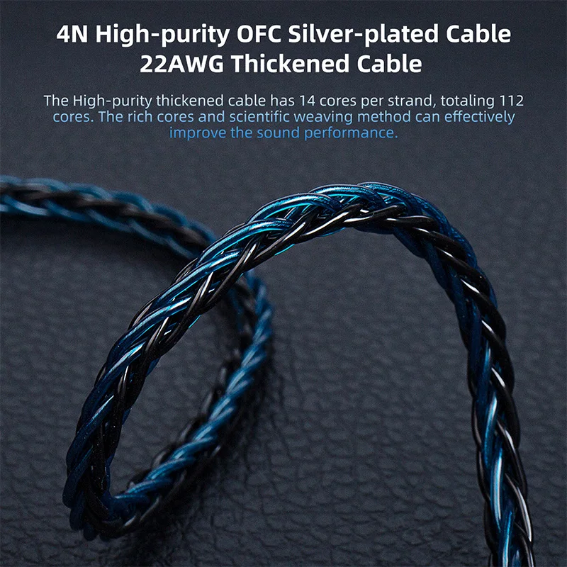 KBEAR ST12 8-strand 4N OFC sil - Audio Music Hifi ulasan dan harga