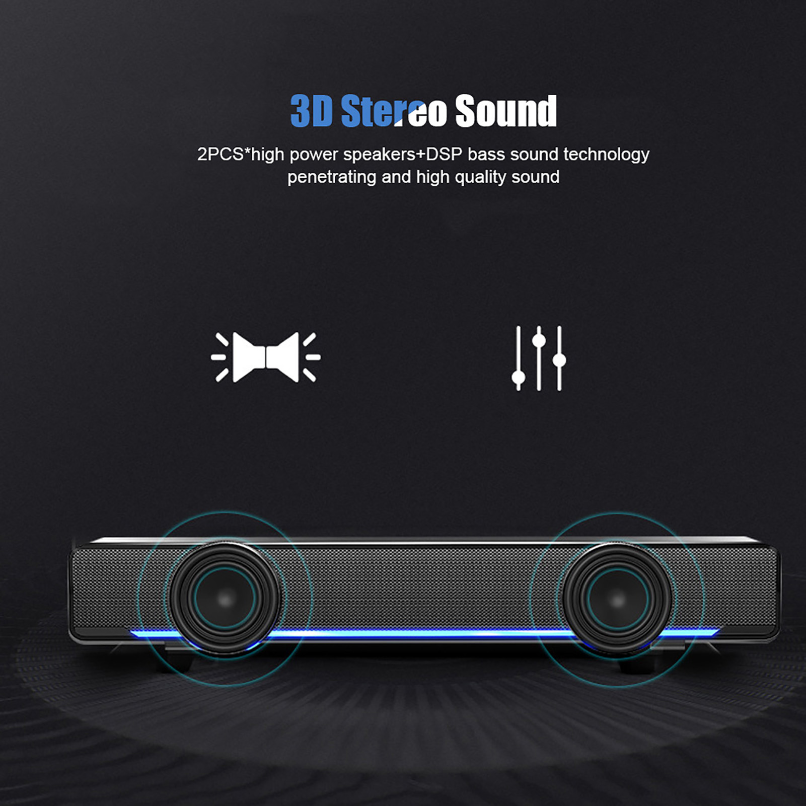 Portable Soundbar USB Wired St - Audio Music Center ulasan dan harga