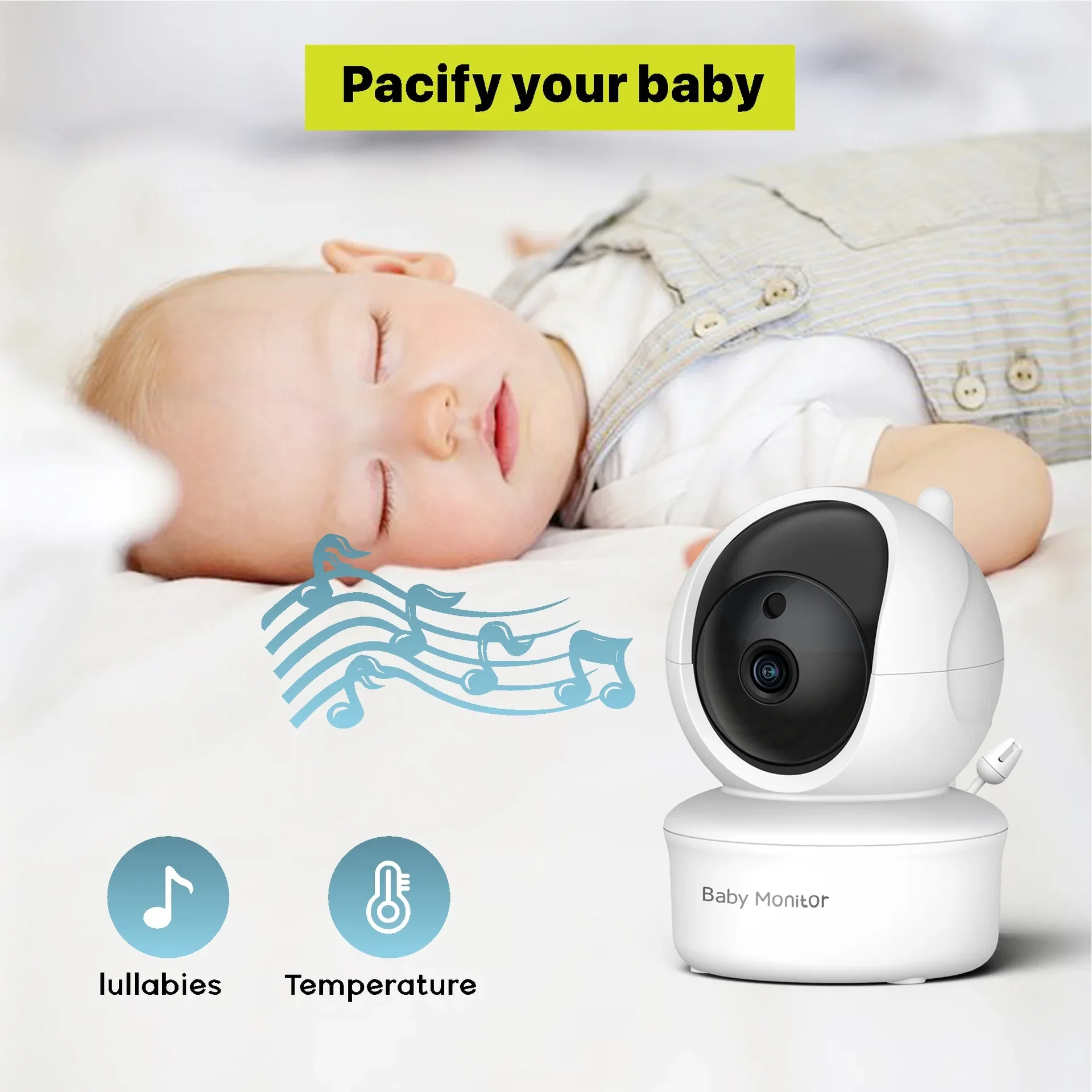 5.0 Inch Video Baby Monitor Wi - Audio Hd Music ulasan dan harga