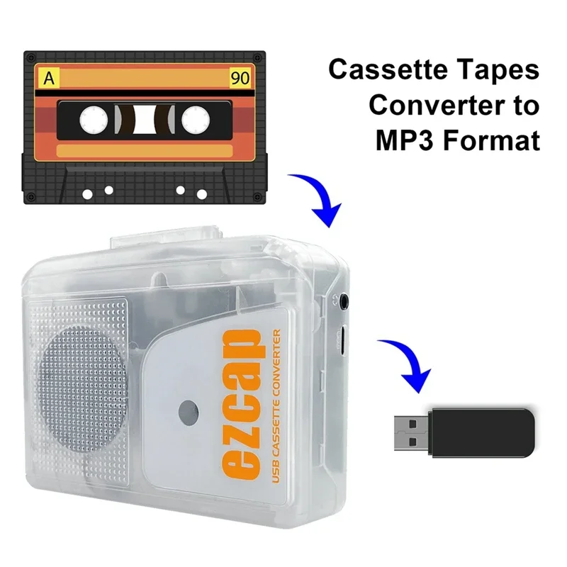 USB Cassette Player Walkman St - Audio Music File ulasan dan harga