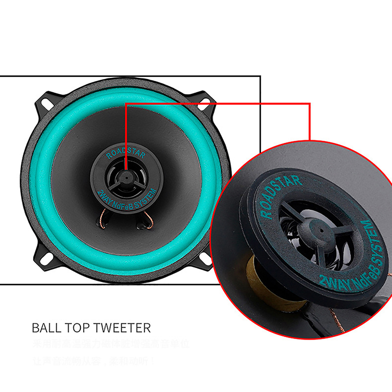 4/5/6 Inch 100W 2-Way Car HIFI - Audio Music Hifi ulasan dan harga