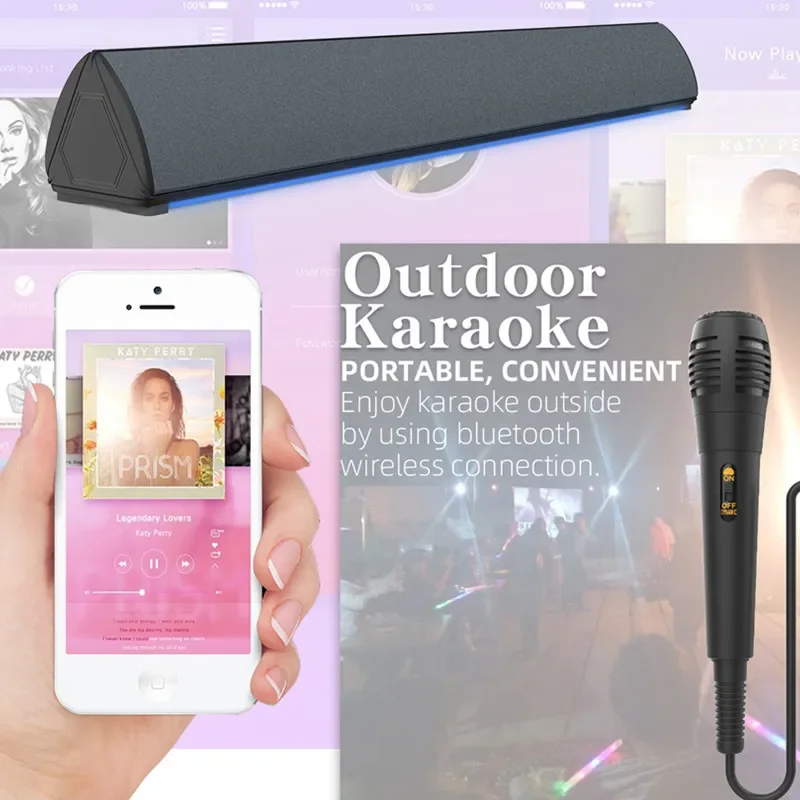 60W Wireless TV PC Soundbar Bl - Audio Music Center ulasan dan harga