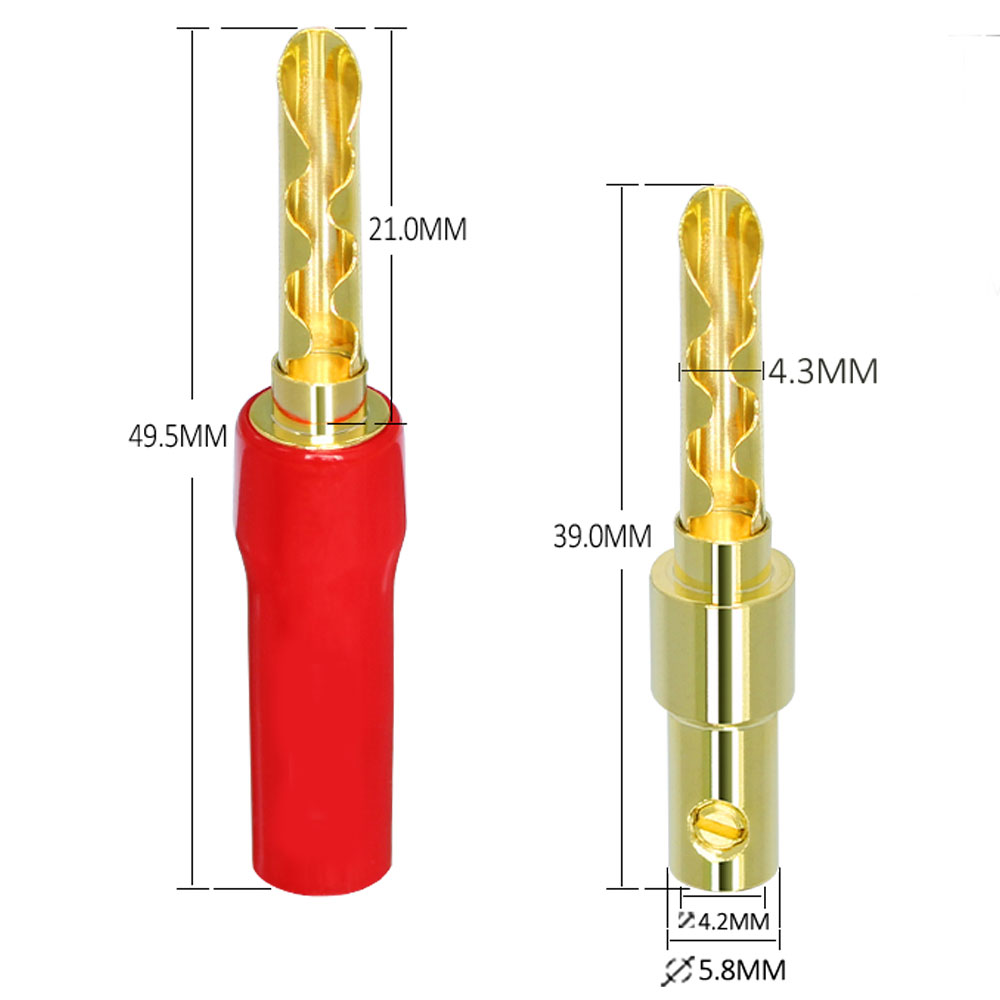 Musical Sound Banana Plugs for - Audio Music Hifi ulasan dan harga