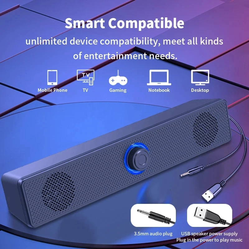 Soundbar Computer PC TV Laptop - Audio Music Center ulasan dan harga