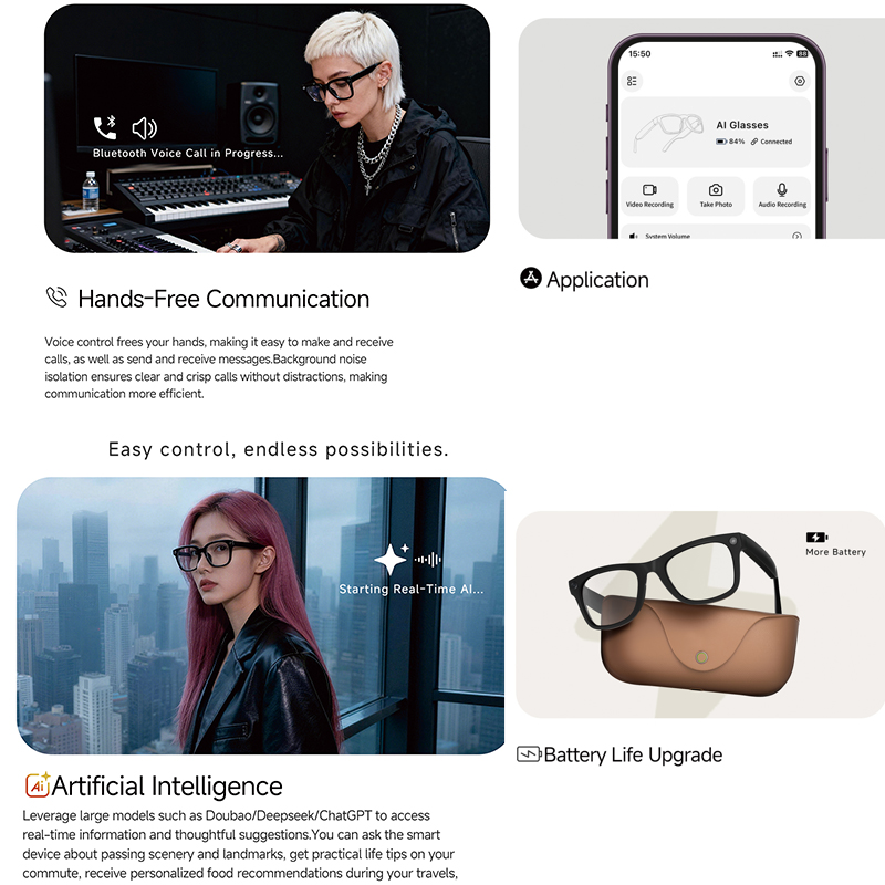 2026 AI smart Glasses HD 800W  - Audio Hd Music ulasan dan harga