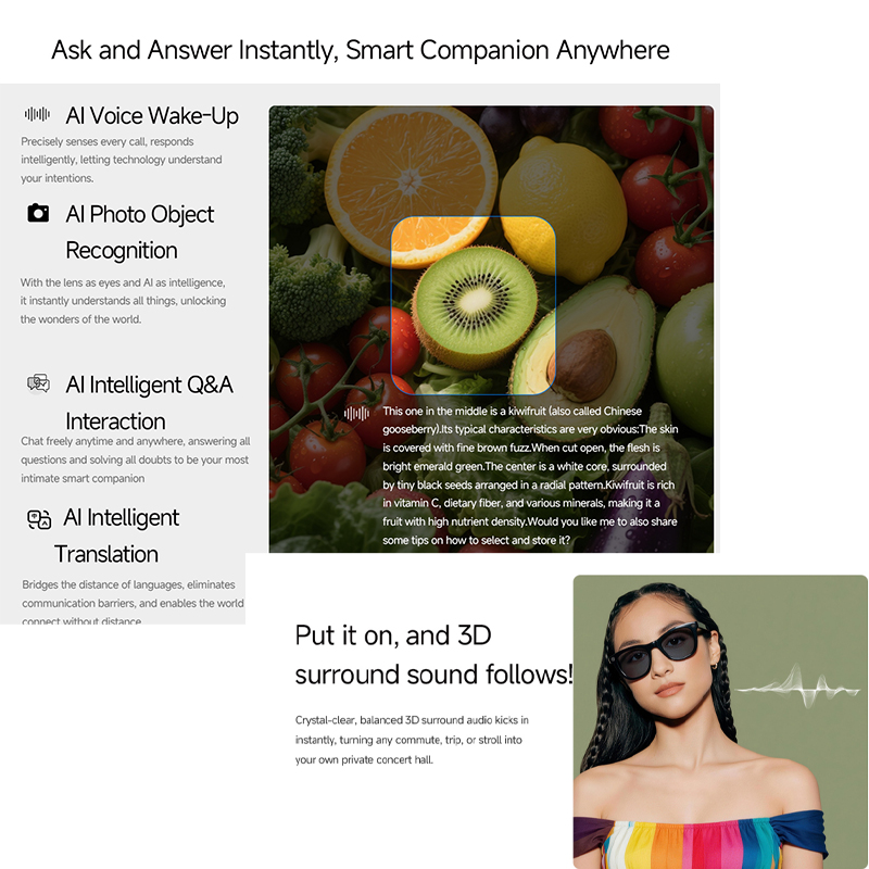 2026 AI smart Glasses HD 800W  - Audio Hd Music ulasan dan harga