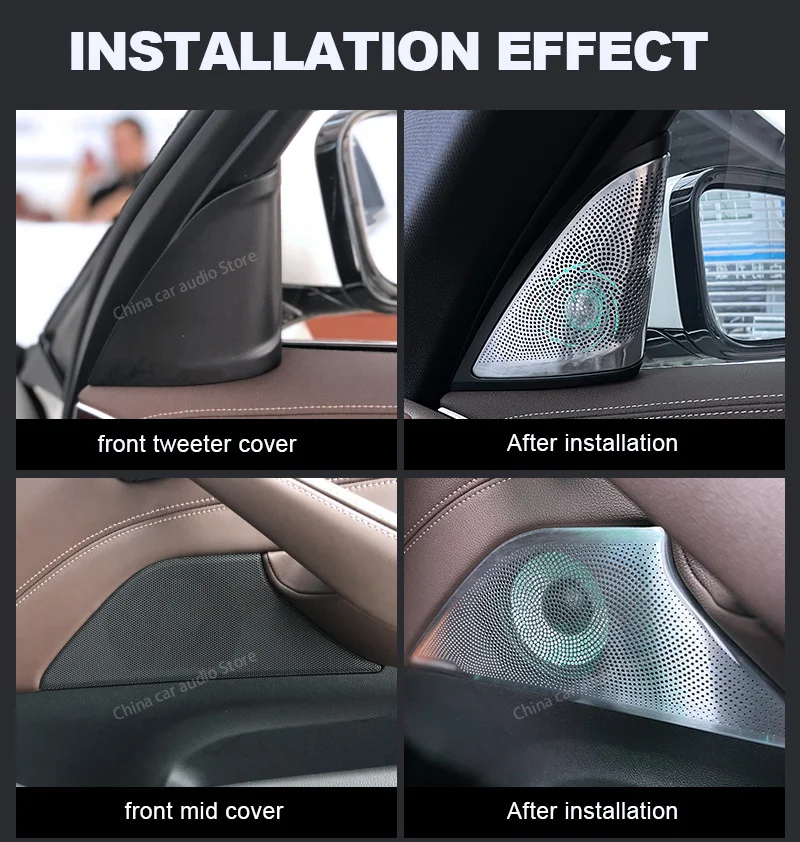LED Car Speaker Tweeter Cover  - Audio Music Hifi ulasan dan harga