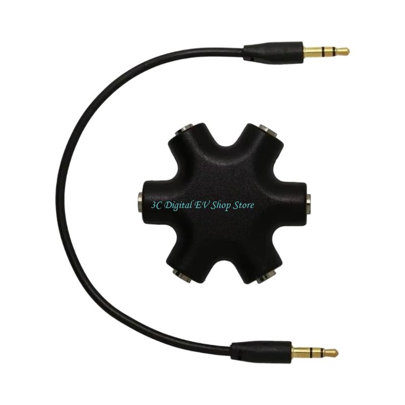E74D 6 in 1 Stereo Music Hubs  - Audio Music Hub ulasan dan harga