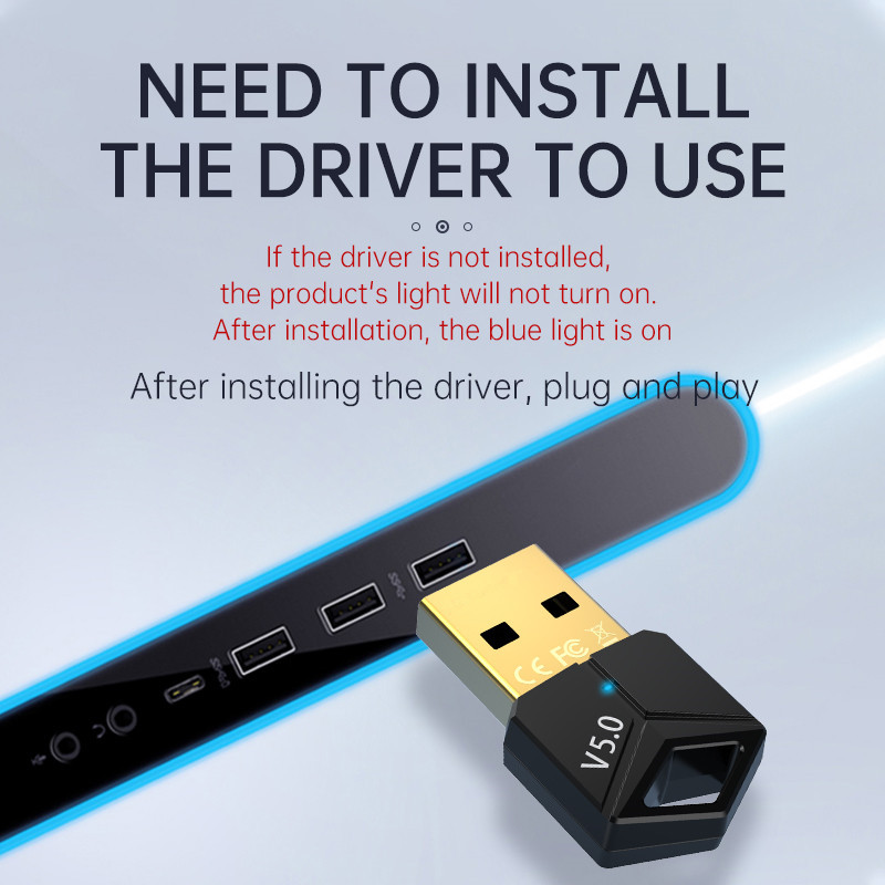 USB Bluetooth Adapter 5.0 Audi - Audio Music File ulasan dan harga