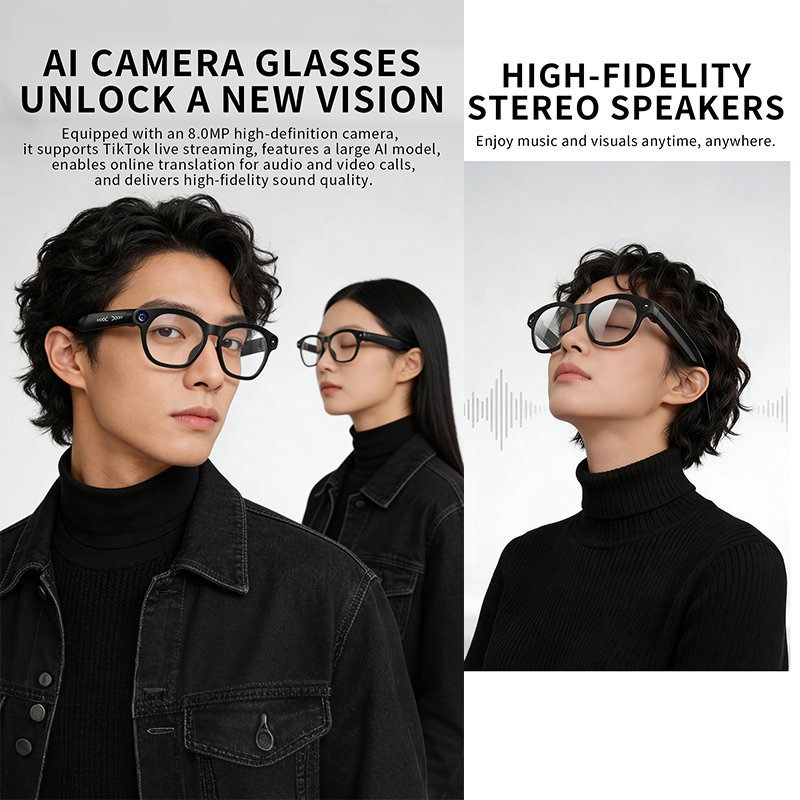 2026 New Smart Glasses 800W HD - Audio Hd Music ulasan dan harga