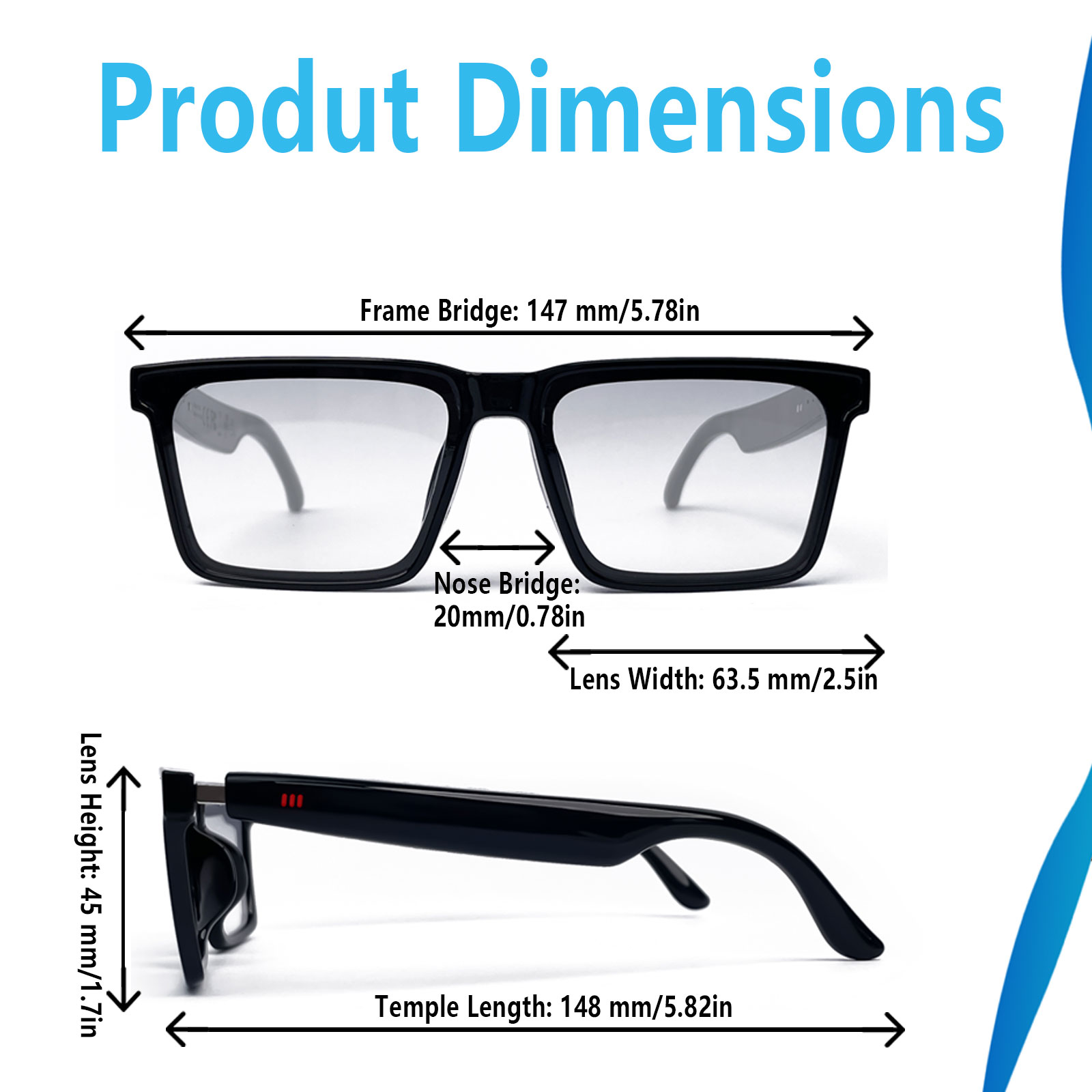 Smart Audio Glasses with Real- - Audio Music Hifi ulasan dan harga