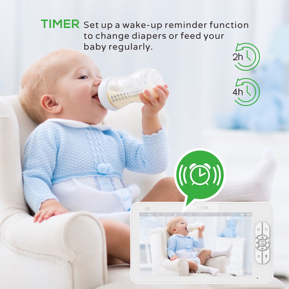 7.0 Inch HD Video Baby Monitor - Audio Hd Music ulasan dan harga