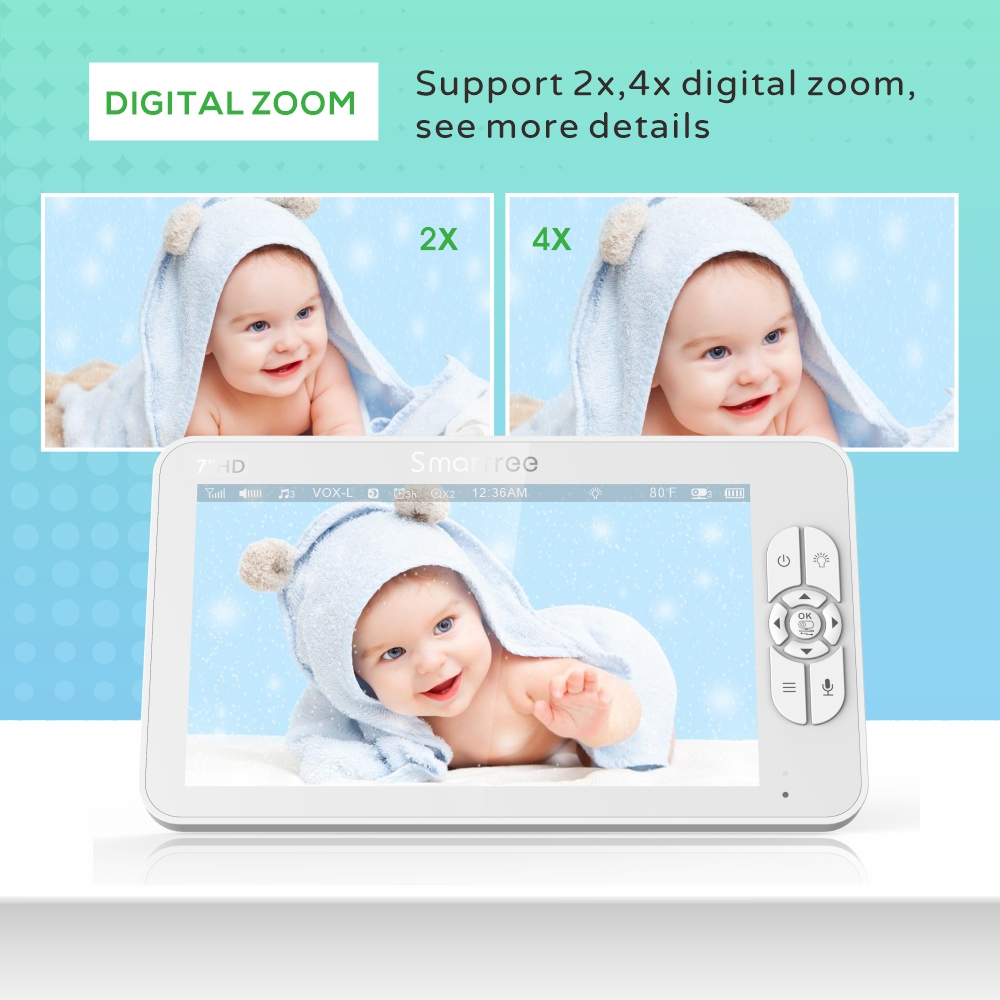 7.0 Inch HD Video Baby Monitor - Audio Hd Music ulasan dan harga