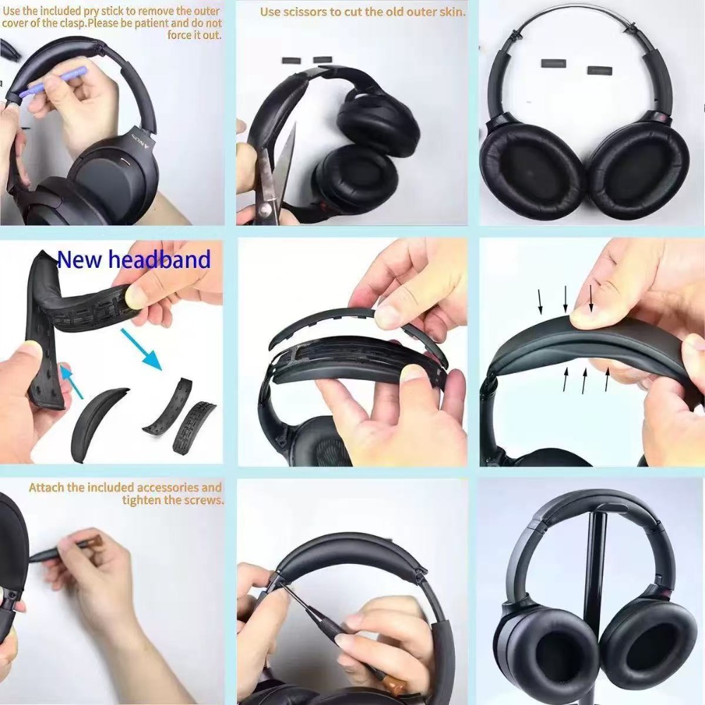 Snap on Replacement Headband C - Sony Headphone Wh-1000Xm4 ulasan dan harga