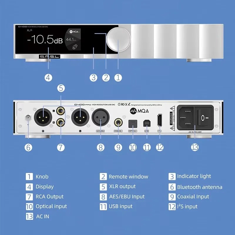 SMSL D400 PRO D400PRO Digital  - Audio Music Hifi ulasan dan harga
