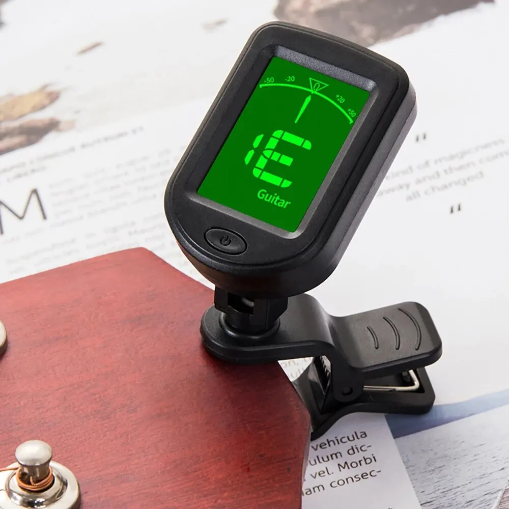 T-02 Guitar Tuner Clip-on Chro - Guitar Tuner Clip ulasan dan harga