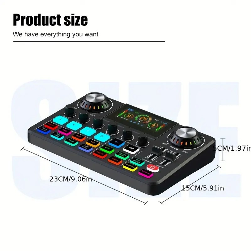 Audio Mixer, Live Sound Card W - Audio Music Changer ulasan dan harga