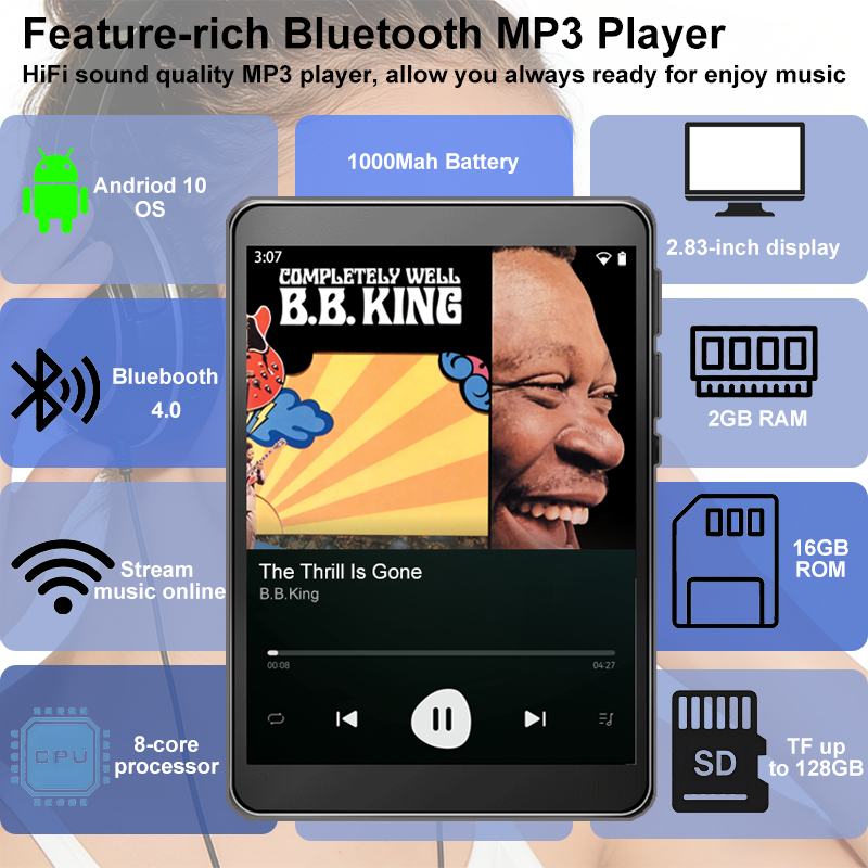 WiFi MP3 Player Andriod 10 Spo - Audio Music Download Free Mp3 ulasan dan harga
